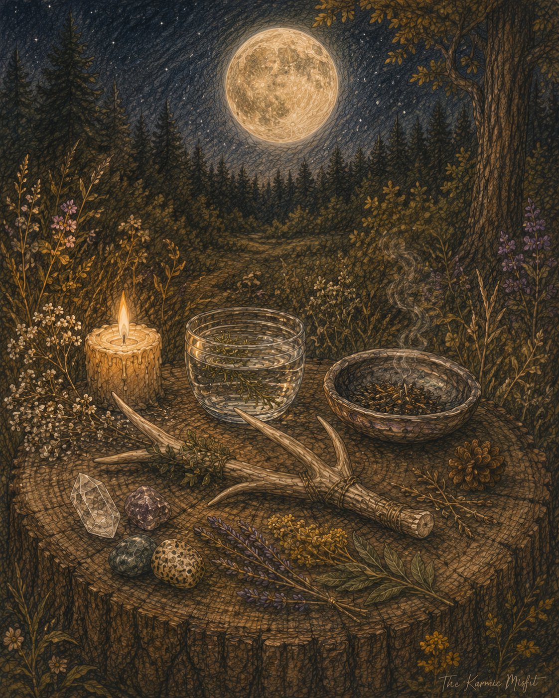 Beneath the Buck Moon: A Ritual for Sacred Growth and Shedding